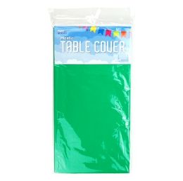 72 pieces Party Magic Pl Green Table Cover 54x108i - Table Cloth