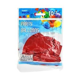 240 pieces Pm Red Helium Balloon 10ct 12in - Balloons & Balloon Holder