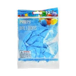 240 pieces Pm Helium Light Blue Balloon 10ct 12in - Balloons & Balloon Holder