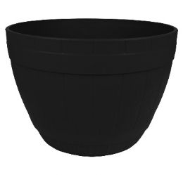 20 pieces Bh Pl Black Flower Pot 13.7x9.8in - Garden Planters and Pots