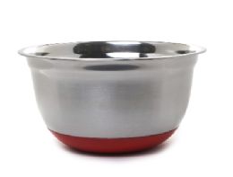 24 pieces Bh Ss Mixing Bowl Rd Silicon 3qt 179g - Kitchen Bowls