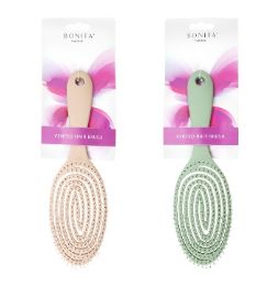 24 pieces Bc Oval Vent Hair Brush 2 Asst Colors - Hair Brushes & Combs