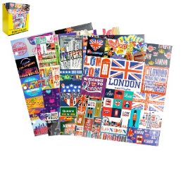 48 pieces Promarx Portfolio 2 Pocket Around World - Folders and Report Covers