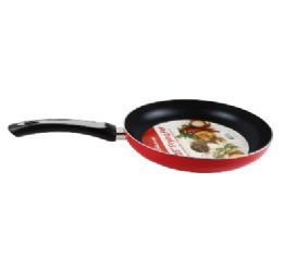 12 pieces Bh Alum Nonstick Fry Pan Red 10.25in - Frying Pans and Baking Pans