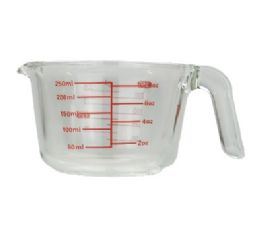 24 pieces Bh Round Glass Measuring Cup 8oz - Measuring Cups and Spoons