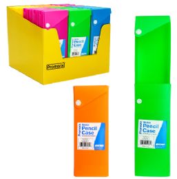 24 pieces Promarx Slider Pencil Case Neon Colors - Pencil Boxes & Pouches