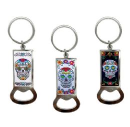 240 pieces Bh Bottle Opener Kc Skull 3ct 3.1in - Key Chains