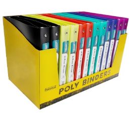 24 pieces 1 inch - 3 Ring Poly Binder, Pdq - Binders