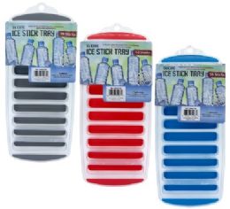 96 pieces Bh Ice Stick Mold Asst Colors 11.6x4.5in - Freezer Items