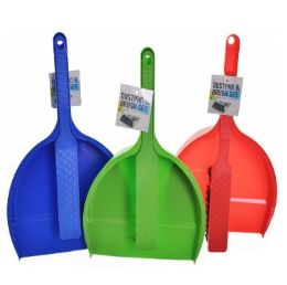 48 pieces Bh Dustpan Brush Set 8.26x11.8in 3 Clrs - Cleaning Products