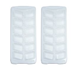 24 pieces Bh Ice Cube Mold 2pk White Plastic - Freezer Items