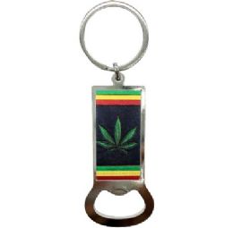 240 pieces Bh Bottle Opener Kc Cannabis Bk 3.15in - Key Chains