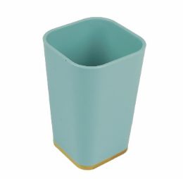 24 pieces Bh Toothbrush Holder 3x3x4.75in Aqua pl - Toothbrushes and Toothpaste