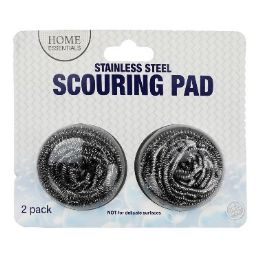 48 pieces Bh 2ct Ss Scouring Pads 2.36x1.78 in - Scouring Pads & Sponges