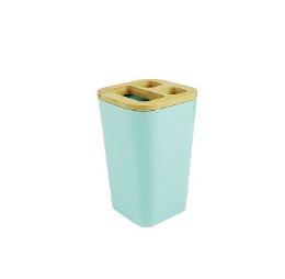 24 pieces Bh Toothbrush Holder 3x3x4.75in Aqua pl - Toothbrushes and Toothpaste