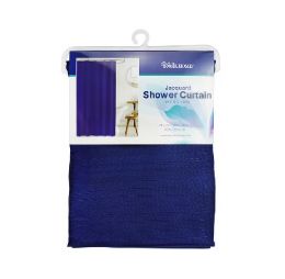 24 pieces Bh S-Curtain W-Hooks 70x72 Bl Poly - Shower Curtain