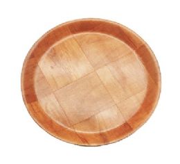 36 pieces Nh Round Wood Flat Plate 9.64in - Plastic Bowls and Plates