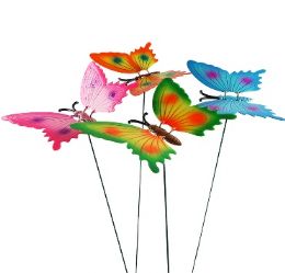 24 pieces Bh Garden Butterfly Decor Asst 26in - Garden Decor