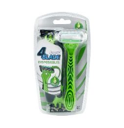 24 pieces Pacific Blade Disposable 4ct Razor Men - Shaving Razors