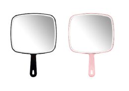 72 pieces Bc Tv Mirror W Handle Asst Colors 7.36x10 - Cosmetic Mirrors