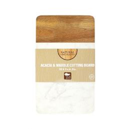 12 pieces Acacia & Marble Cutting Board 12x7x.5 Inches - Cutting Boards
