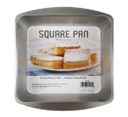 48 pieces Bh Metal Square Pan 8 5-8x8 5-8x1in - Baking Supplies