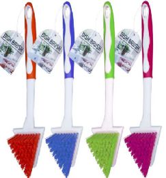 24 pieces Bh Plastic Dish Brush 4 Colors - Cleaning Products