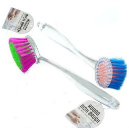 24 pieces Bh Pl Round Dish Brush Asst Color - Cleaning Products