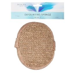 48 pieces Bh Exfoliating Sponge Tan 6x4x2in - Loofahs & Scrubbers
