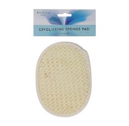 48 pieces Bh Exfoliating Sponge Pad White 6.5x5in - Loofahs & Scrubbers