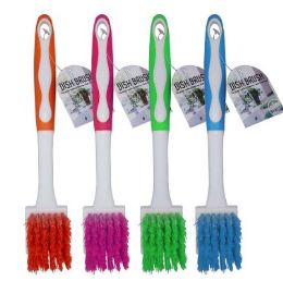 24 pieces Bh Plastic Dish Brush 4 Colors - Cleaning Products