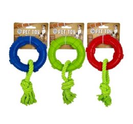 24 pieces Bp Tirebiter Rope Dog Toy Asst 5x5x1.3in - Pet Toys