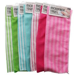 72 pieces Microfiber Towel Asst Colors11.8x15.7in - Towels