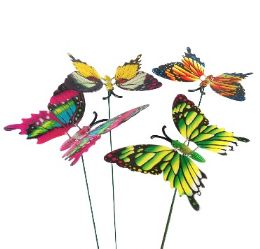 24 pieces Bh Garden Butterfly Decor Asst 26in - Garden Decor