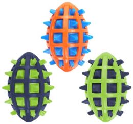 144 pieces Bp Pet Football Spike Ball Toy Asst - Pet Toys