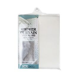 24 pieces Ch S-Curtain W-Hooks 70.9in Birch Peva - Shower Curtain