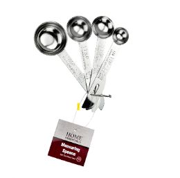 144 pieces Bh Ss 4pcs Measuring Spoons Asst Sizes - Measuring Cups and Spoons