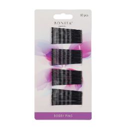 144 pieces Bc Black Bobby Pins 60pcs - Hair Brushes & Combs
