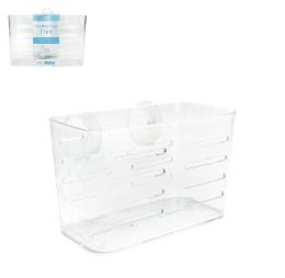 12 pieces Ch BiN-Suct Cup Clear Lg 7.25x3.75x4.75i - Shower Accessories