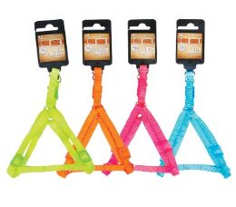 96 pieces Bp Dog Harness Xs 4 Asst Neon - Pet Collars and Leashes