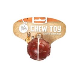 144 pieces Bp Plastic Chew Toy Ball 2.5in Red - Pet Toys