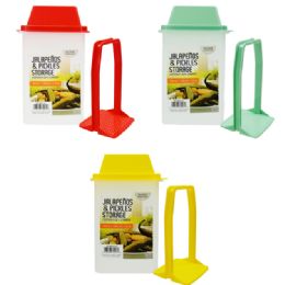 12 pieces He Pickle Storage Cont W Strainer 40.6oz - Kitchen Gadgets & Tools
