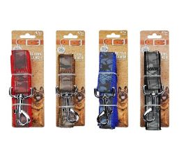 96 pieces Bp Dog Leash Lg 1x48in 4 Asst Reflect - Pet Collars and Leashes