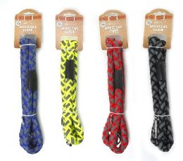 96 pieces Bp Dog Leash Rope 48in 4 Asst Reflective - Pet Collars and Leashes