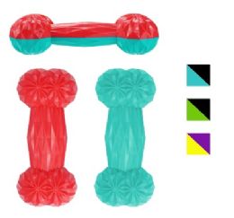 144 pieces Bp Tpr Bone Toy Asst Colors 6.6x2.7x1.8i - Pet Toys