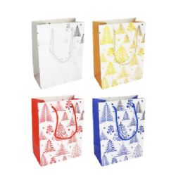 144 pieces Bh Christmas Bag Sm Trees Designs - Christmas Gift Bags and Boxes