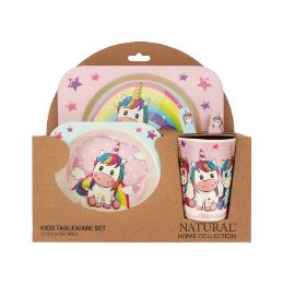 12 pieces Nhc Kids Tableware Set 5pc Unicorn Eco - Baby Utensils