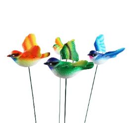 24 pieces Bh Garden Stake Bird Asst 26in - Garden Decor