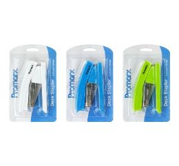 48 Wholesale Promarx Desk Stapler Standard Asst 4.1in
