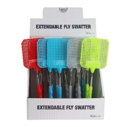 96 pieces Bh Extendable Fly Swatter Pdq 10-28in - Pest Control